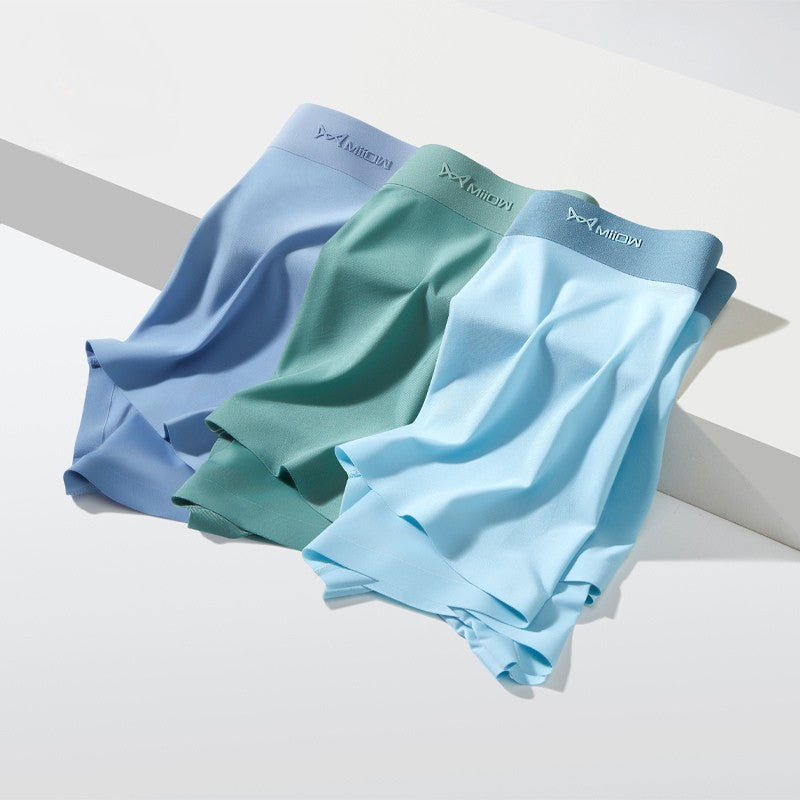 New! MiiOW Ultra Thin Icy Silk Boxers (Pack of 3)