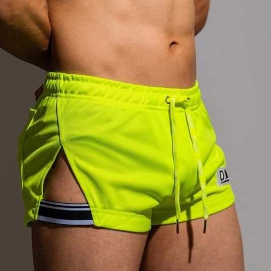 NEW! D.M Dry Fit Thong Pouch Lined Trunk Shorts