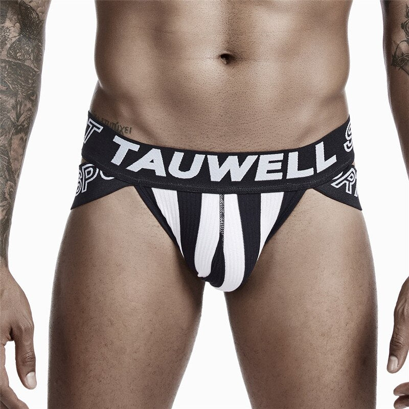 Tauwell Sport Stripe Jockstrap Briefs (Premium)