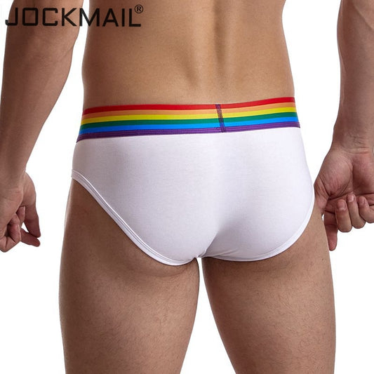 JOCKMAIL White Pride In The Spot Light Briefs