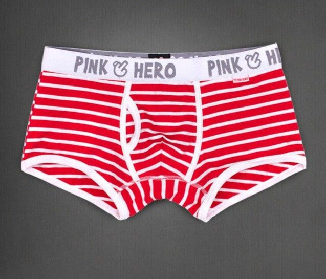 Pink Hero Candy Cane Boxer Briefs – mbo - Men's Underwear & Apparel