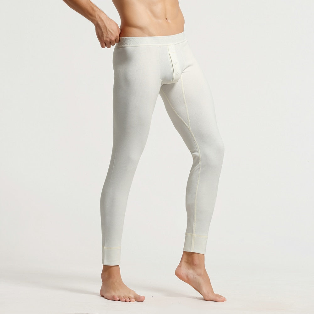 Seobean Essential Low Waist Front Button Long Johns Thermal Underwear – mbo  - Men's Underwear & Apparel