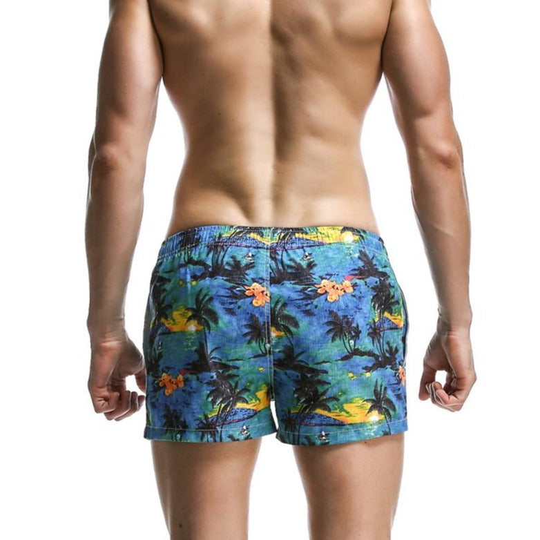 Sunset Printed Beach Shorts