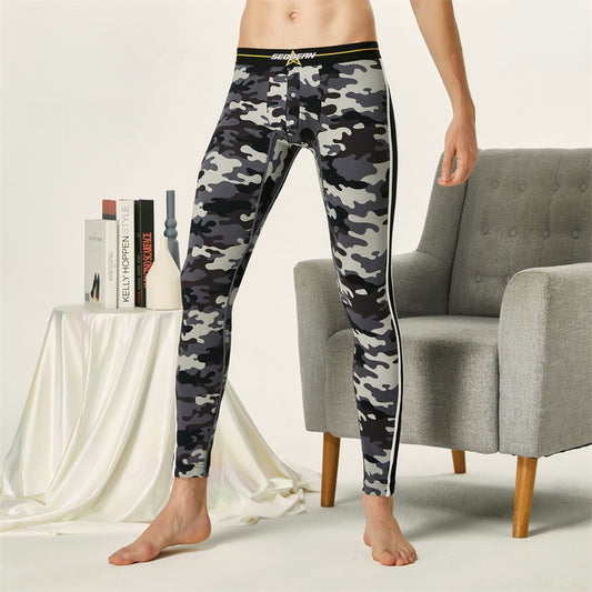 SEOBEAN Camouflage Long Johns Thermal Underwear