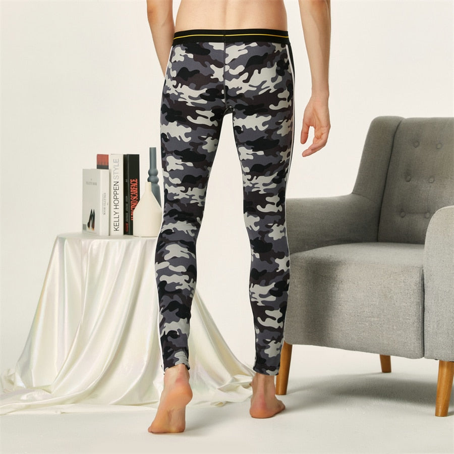 SEOBEAN Camouflage Long Johns Thermal Underwear – mbo - Men's